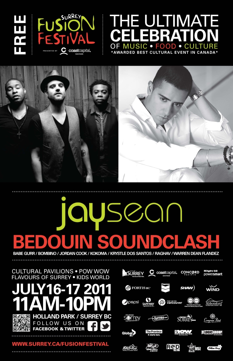 2011 Fusion Festival Poster - Featuring Jay Sean