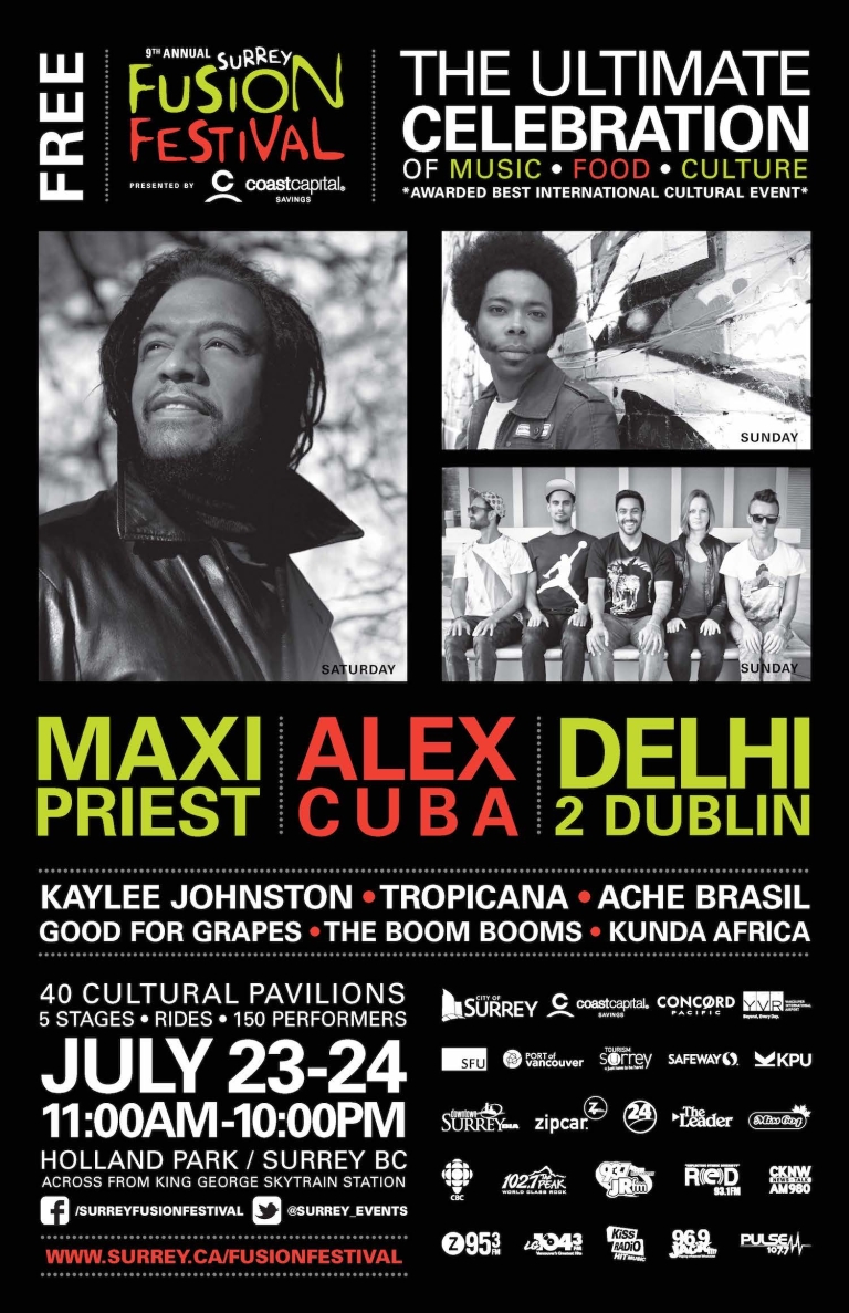 2016 Fusion Festival Poster - Featuring Maxi Priest