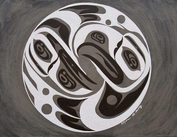 Brad Henry Northwest Coast art circle painting