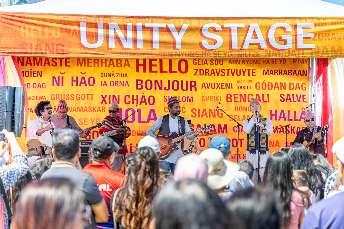 Nepal Cultural Society performs on the Unity Stage